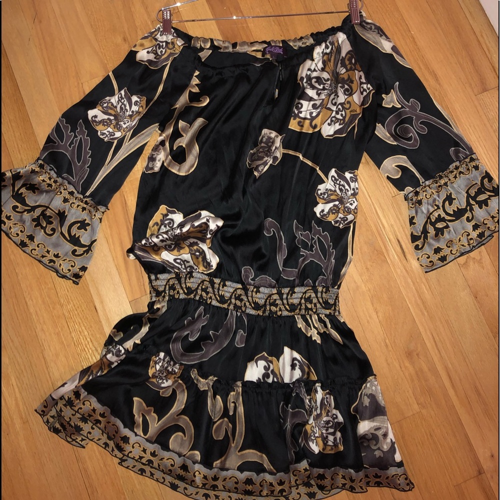 Halébob 100% silk dress drop-waist - Picture 2 of 2
